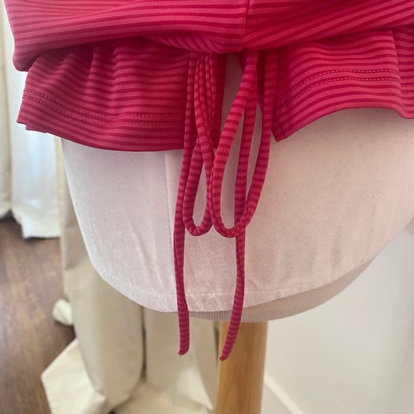 Athleta Bright Pink Tank cinched bottom - Picture 4 of 7
